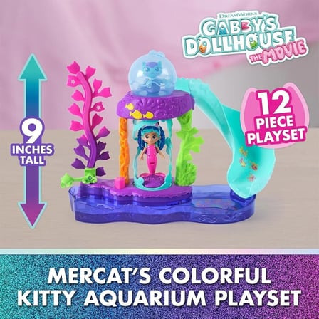 hediyelik S01009006 Sun-spm-figür Oyun Set Gabby S Dollhouse Renkli Akvaryum 12PRÇ.