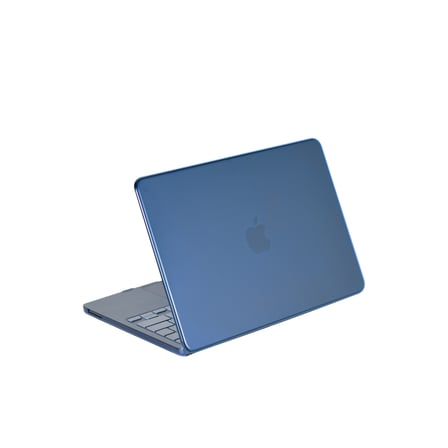 hediyelik Apple MacBook Neo Şeffaf Macbook Kapak - Mavi