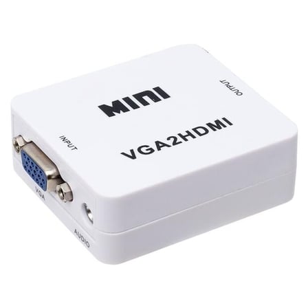 hediyelik PM-18698 VGA To HDMI Ses Girişli Mini Model Dönüştürücü