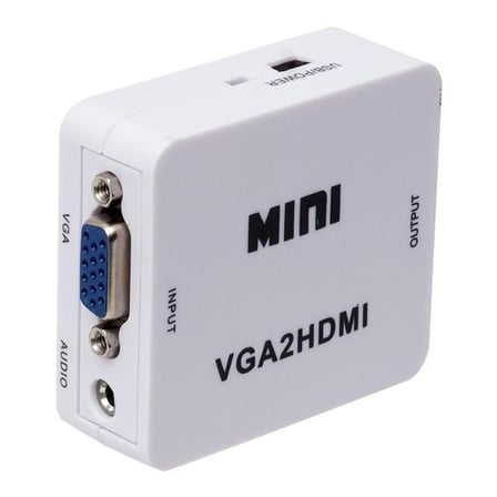 hediyelik PM-18698 VGA To HDMI Ses Girişli Mini Model Dönüştürücü