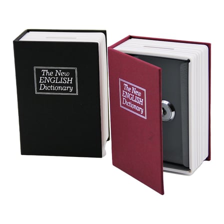 hediyelik Büyük Kitap Modeli Kilitli Kasa - Kumbara - 180X115X55MM