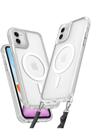 hediyelik Apple iPhone 11 Kılıf Enka Magsafe Silikon Kılıf - Şeffaf