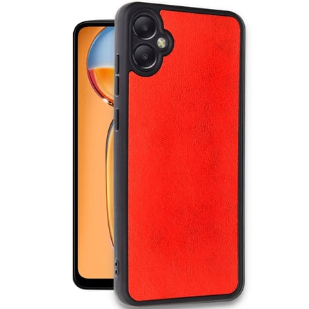 hediyelik Samsung Galaxy A05 Kılıf Aras Deri Kapak - Kırmızı