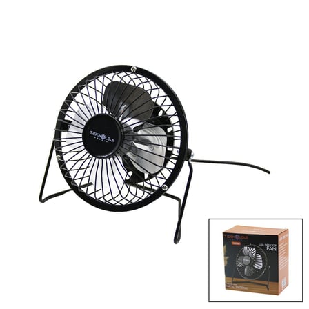 hediyelik Usb - Mini Fan Metal Kasa - AYAK=360 Derece Masa Üstü Vantilatör 4-METAL Pervane 13.5X11X15CM5V-2.5W