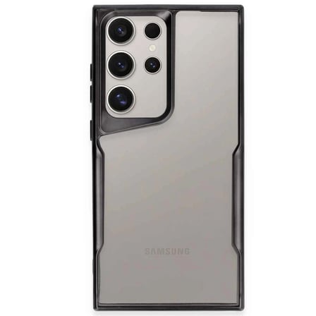 hediyelik Samsung Galaxy S24 Ultra Kılıf Boyi Silikon Kapak - Siyah