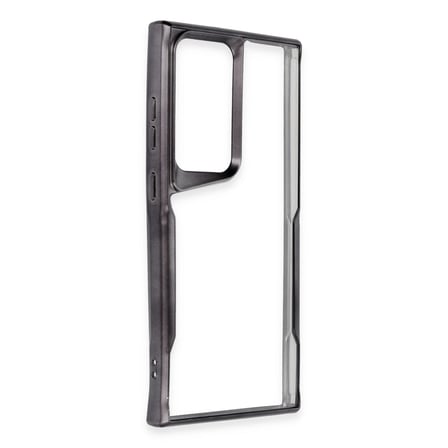 hediyelik Samsung Galaxy S24 Ultra Kılıf Boyi Silikon Kapak - Siyah
