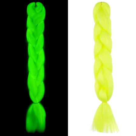 hediyelik Fosforlu Neon Örgülük Saç Esperer 100 Gr. - Sarı