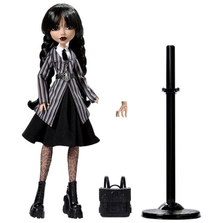 hediyelik HXJ04 Monster High Wednesday Okul Üniformalı Bebek