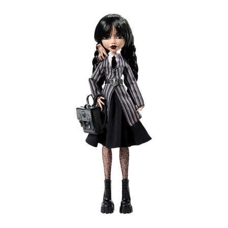 hediyelik HXJ04 Monster High Wednesday Okul Üniformalı Bebek