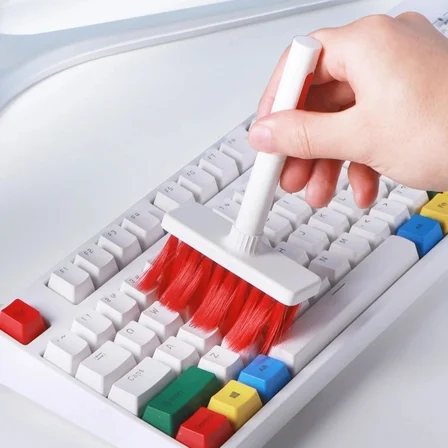 hediyelik Çok Amaçlı Kırmızı Hassas Fırça Başlıklı Bilgisayar Laptop, klavye Temizleme Fırçası