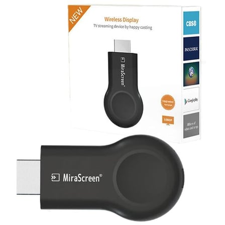 hediyelik MiraScreen MX Pro Kablosuz Görüntü Aktarıcı HDMI Dongle (1080P Full HD, AirPlay & Miracast Destekli)
