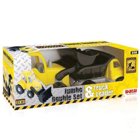 hediyelik 6144 Jumbo İkili Kamyon- Dozer Set