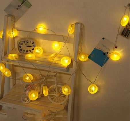 hediyelik 2m 10 Led Pilli 2 Kademeli Limon Led Işık Mz-304