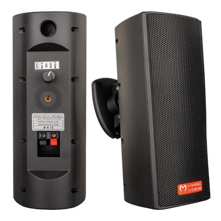 hediyelik Magicvoice MV-26 2x7,5 Cm 50W 3 Yollu Siyah Sütun Hat Trafolu Hoparlör 2’li Takım