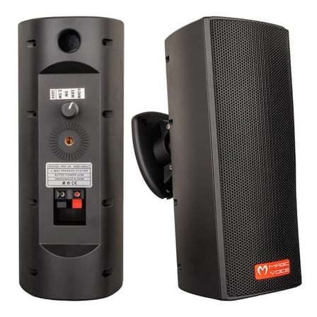 hediyelik Magicvoice MV-26 2x7,5 Cm 50W 3 Yollu Siyah Sütun Hat Trafolu Hoparlör 2’li Takım