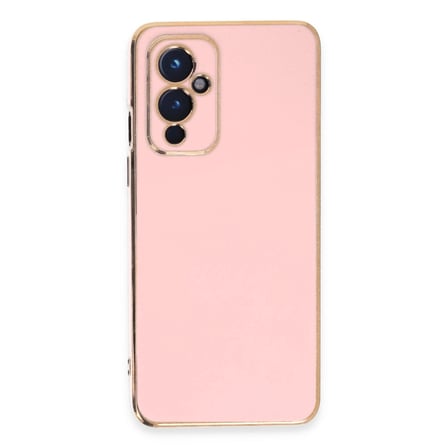 hediyelik One Plus 9 Kılıf Volet Silikon - Pembe