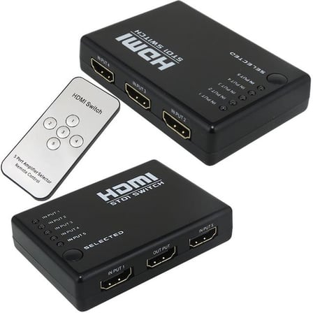 hediyelik PM-8342 5 Giriş 1 Çıkış HDMI 2.0 4K@60Hz Switcher Toplayıcı Kumandalı