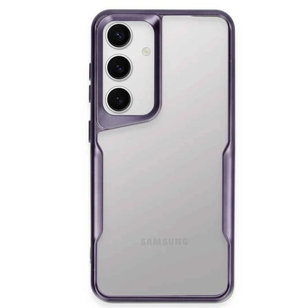 hediyelik Samsung Galaxy S24 Kılıf Boyi Silikon Kapak - Derin Mor