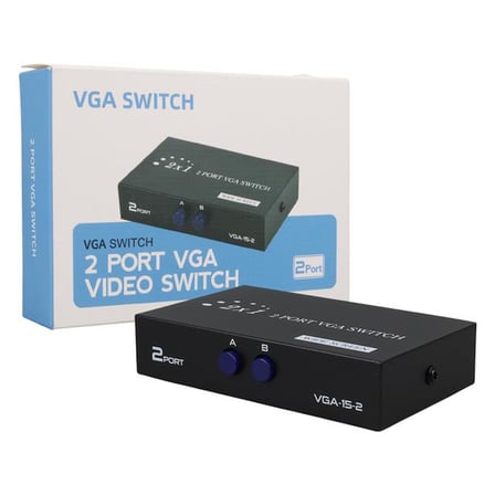 hediyelik PM-4263 2 Port Giriş 1 Çıkış Manuel VGA Splitter Toplayıcı Switch (2 PC 1 Ekran)