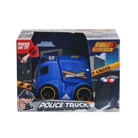 hediyelik ER-245 Fast Wheels Polis Kamyonu