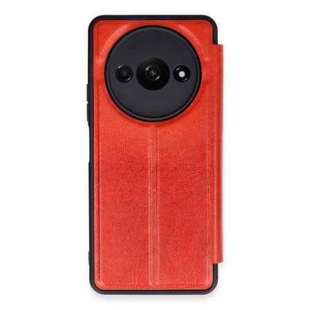 hediyelik Xiaomi Redmi A3 4g Kılıf Flip Cover - Kırmızı