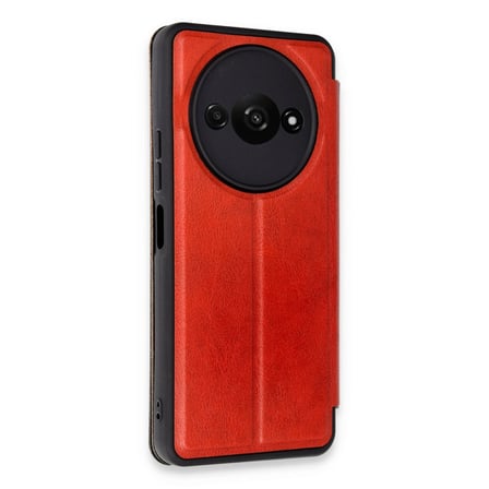 hediyelik Xiaomi Redmi A3 4g Kılıf Flip Cover - Kırmızı