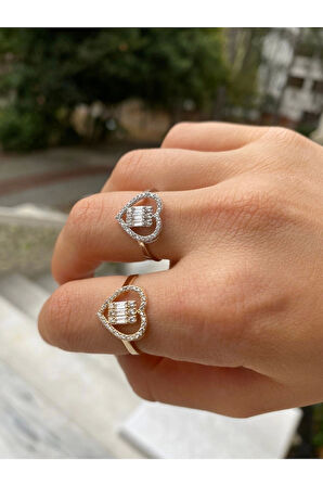 Kalp Baget Altın Yüzük