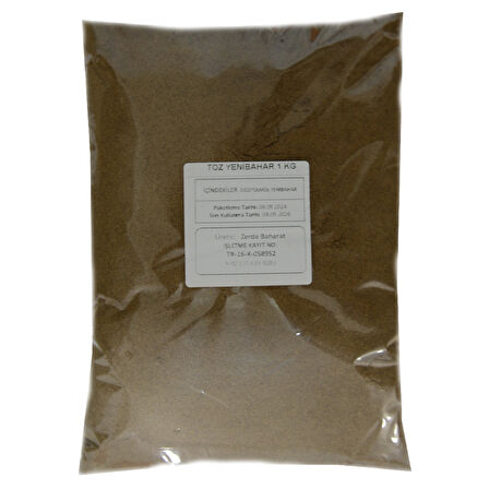 ZERDE BAHARAT Yenibahar, Toz Yeni Bahar, Allspice, 1KG, 1000GR