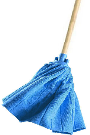 Yeniçağ Mikrofiber Havlu Paspas Mop Ucu Ve Ahşap Saplı Takım