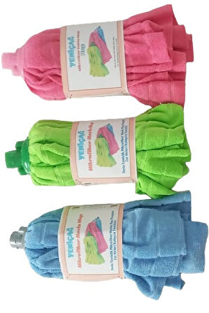 Yeniçağ Mikrofiber Havlu Paspas Mop Ucu Ve Ahşap Saplı Takım