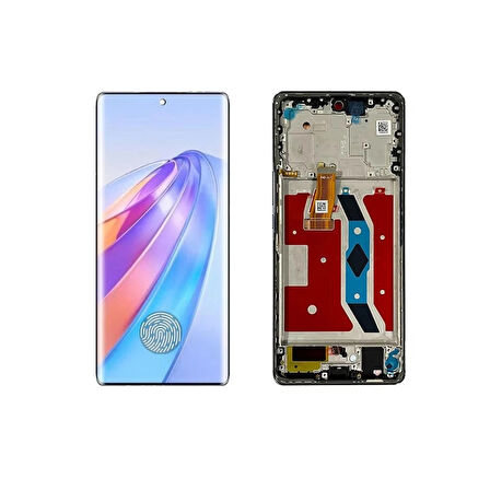 Huawei Honor X9A İle Uyumlu Lcd Ekran Dokunmatik Servis Çıtalı RM0-NX1