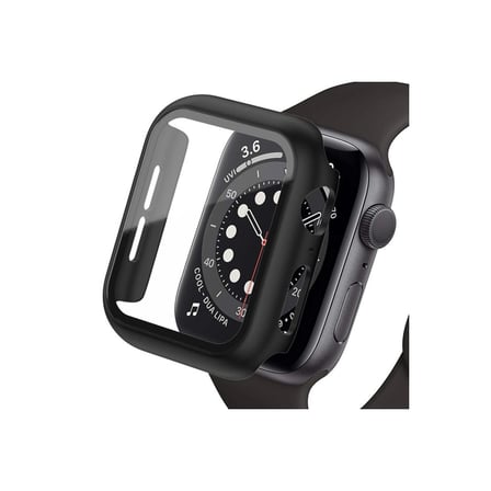 Apple Uyumlu Watch Ultra 49mm Camlı Kasa Ekran Koruyucu - Siyah
