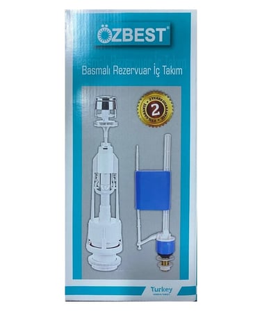 Özbest Su Tasarruflu Basmalı Klozet Rezervuar İç Takımı  Uyumlu ve Dayanıklı