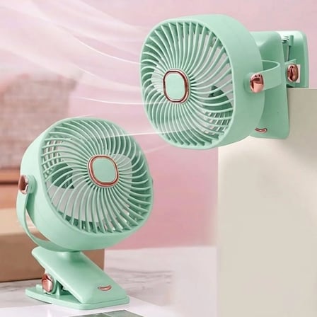 3 Kademeli Mandallı Masaüstü Fan – 360° Tam Tur Dönebilen Oynar Başlıklı Duvara Monte Edilebilen Mini Fan ZB113