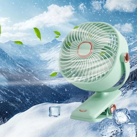 3 Kademeli Mandallı Masaüstü Fan – 360° Tam Tur Dönebilen Oynar Başlıklı Duvara Monte Edilebilen Mini Fan ZB113