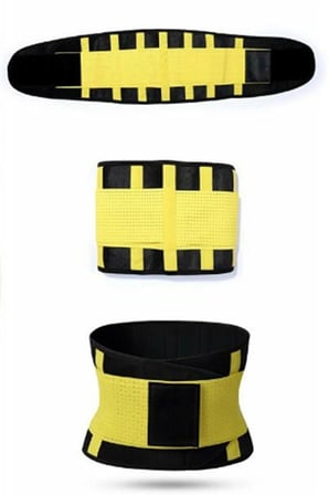 Hot Belt Termal Sauna Kemer Unisex Terletme Korsesi (sarısiyah)