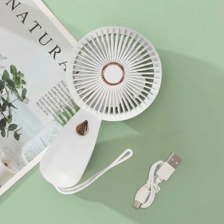 3 Kademeli Çanta Tipi El Fanı – Taşınabilir Mini Serinletici Silikon Askılı Fan ZB103