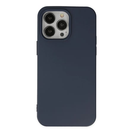 Apple İphone 15 Pro Kılıf Nano İçi Kadife Silikon - Lacivert