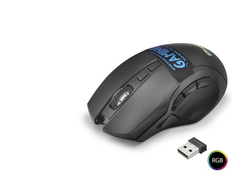 Dual Mode Kablosuz Gaming Mouse 2400 Dpi 9 Tuş 500Hz Rgb - Siyah W10