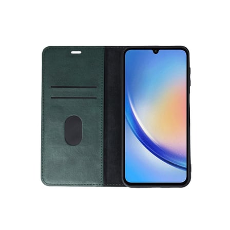 Samsung Uyumlu Galaxy A24 4g Kılıf Trend S Plus Kapaklı Kılıf - Yeşil
