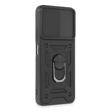 Xiaomi Redmi Note 12 5g Kılıf Pars Lens Yüzüklü Silikon - Siyah