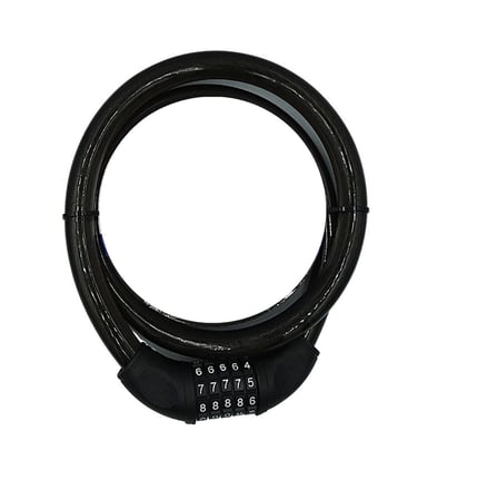 YM-747 120cm 20mm 5 Şifreli Siyah Motorsiklet Kilidi