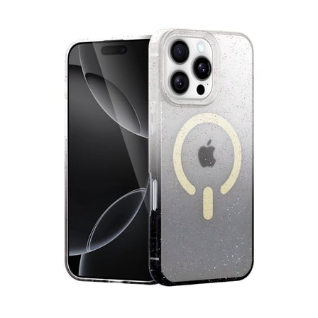 Apple İphone 16 Pro Pummel Shiny Magsafe Kapak - Siyah