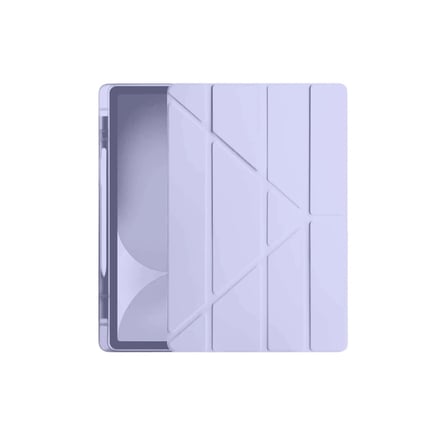 Apple İpad Pro 11 (2024) Kılıf Kalemlikli Hugo Tablet Kılıfı - Lila