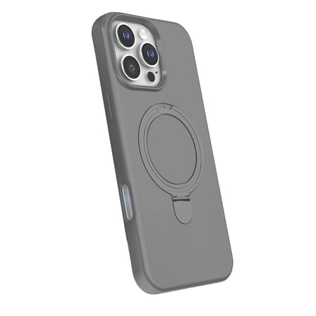 Apple İphone 16 Pro Max Regal Magsafe Standlı Kapak - Titan Gri
