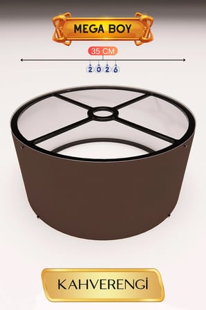 Kahverengi Lambader Başlığı 35 CM Mega Boy