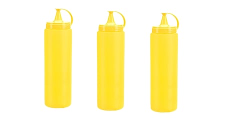 Mayonez Sos Şişesi - 1000ml Dev Boy Sarı 3 Adet