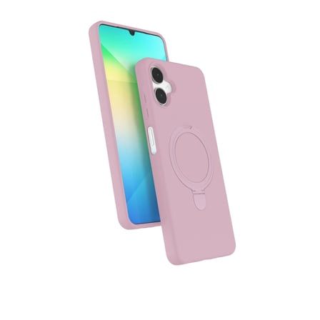 Samsung Galaxy A06 Regal Magsafe Standlı Kapak - Açık Pembe