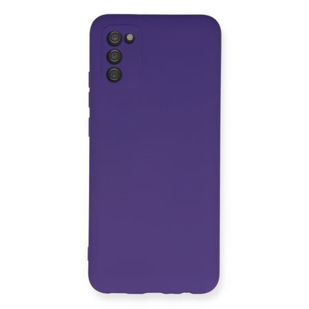 Samsung Uyumlu Galaxy A03s Kılıf Nano İçi Kadife Silikon - Mor