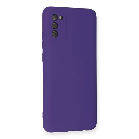 Samsung Uyumlu Galaxy A03s Kılıf Nano İçi Kadife Silikon - Mor
